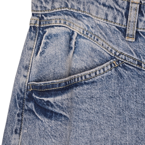 Free People We The Free Medium Wash Come As You Are Maxi Denim Jean Skirt 10 - Picture 3 of 11